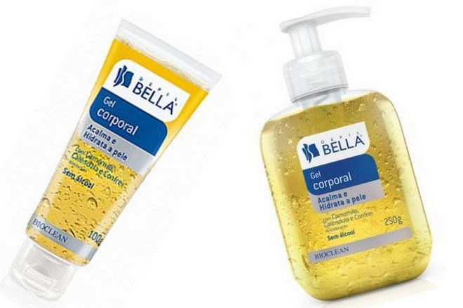 gel corporal de camomila